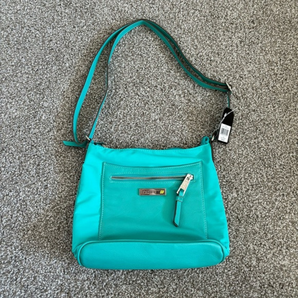 Rosetti Go Handbags - Rosetti Go Blue Bag Olay Mid Crossbody Purse Zipper NWT Multiple Pockets